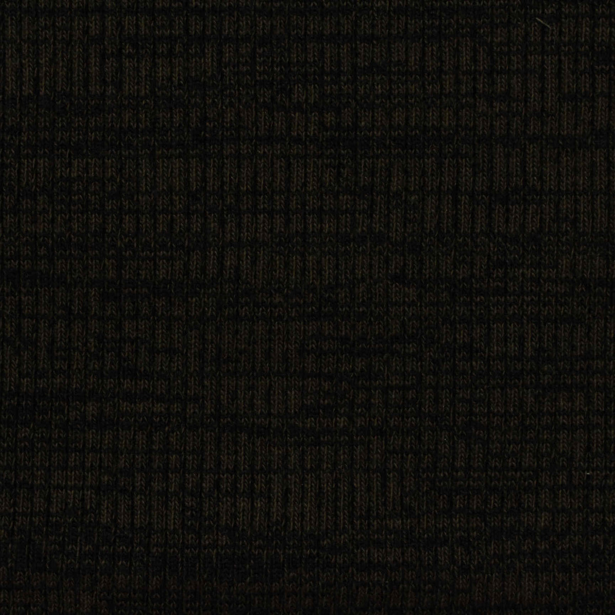Black Marl Rib Knit, Poly-Cotton, 595 gsm