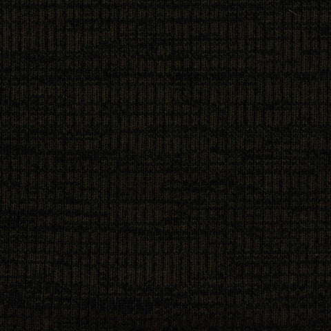Black Marl Rib Knit, Poly-Cotton, 595 gsm