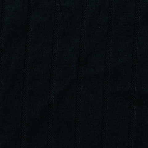 Black Lines Rib Knit, Viscose-Poly