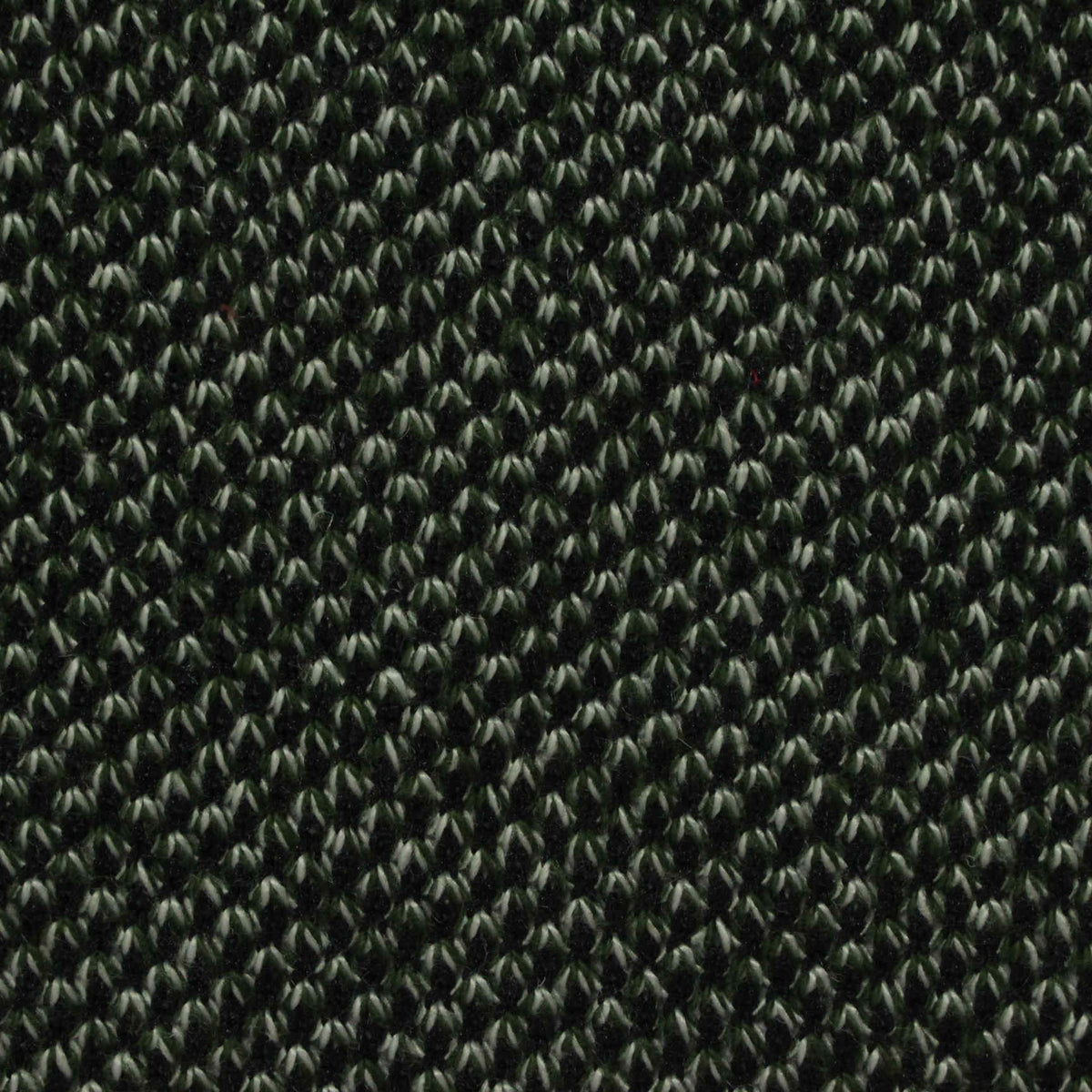Dark Green Marl Chunky Knit, Poly-Cotton