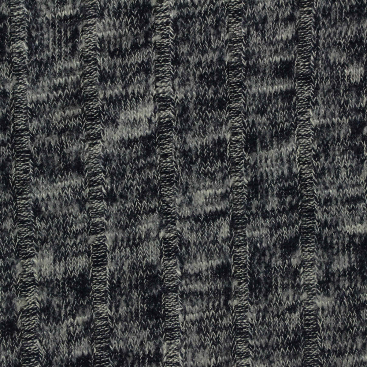 Light Grey Marl Rib Knit, Viscose-Poly, 260 gsm