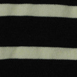 Black Horizontal-Stripe Knit, Polyester — texture