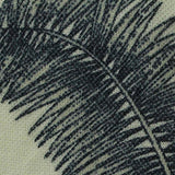 Dark Blue Tropical-Leaf Piqué Knit, Poly-Viscose — texture