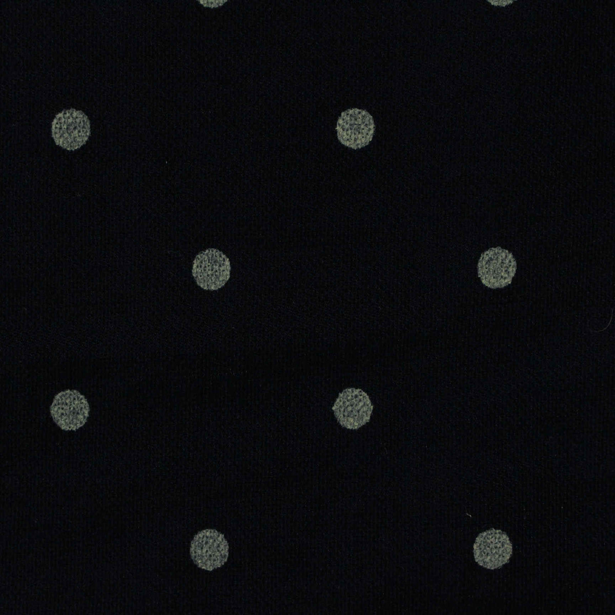 Grey Dots Piqué Knit, Poly-Viscose
