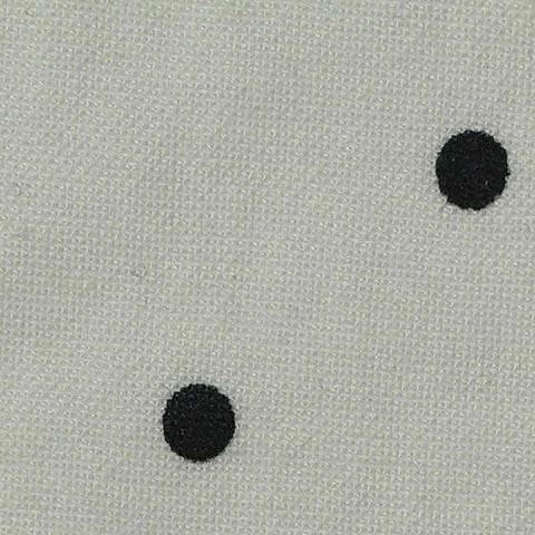 Black Dots Piqué Knit, Poly-Viscose