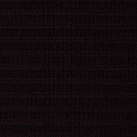 Jacquard Polyester Stretch Knit Fabric, 260 gsm, 150 cm — Black