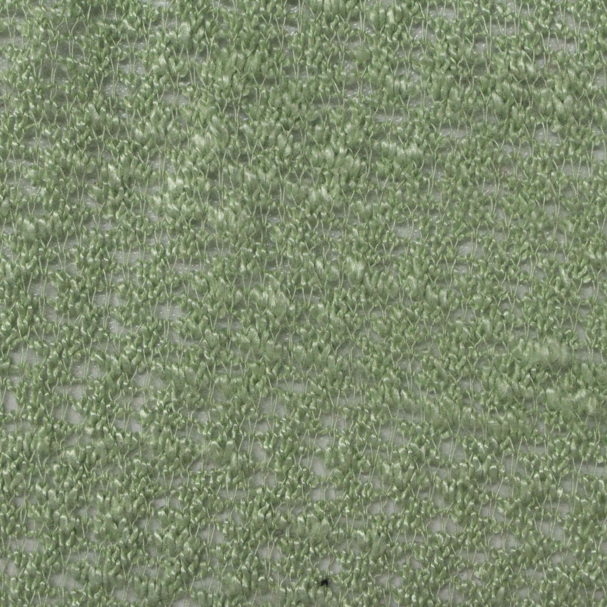 Light Green Textured Chunky Knit, Viscose-Poly
