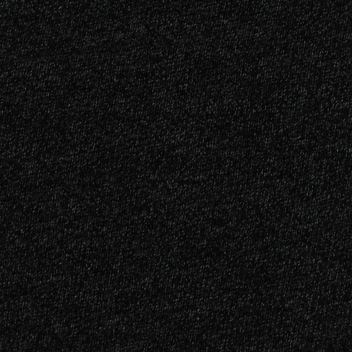 Black Marl French Terry, Cotton-Poly, 300 gsm
