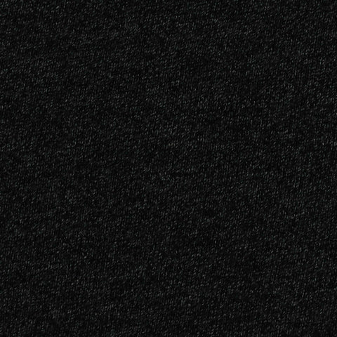 Black Marl French Terry, Cotton-Poly, 300 gsm