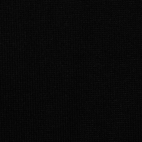 Polyester Stretch Chunky Knit Fabric, 240 gsm, 160 cm — Black