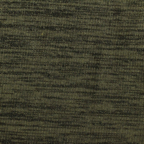 Dark Olive Marl Jersey Knit, Polyester, 180 gsm