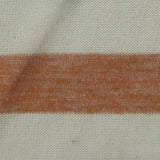 Cream Horizontal-Stripe Jersey Knit, Cotton-Poly