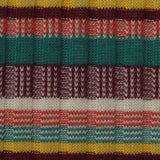 White Horizontal-Stripe Rib Knit, Polyester