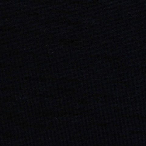 Slub Polyester Viscose Jersey Knit Fabric, 150 gsm, 168 cm — Black