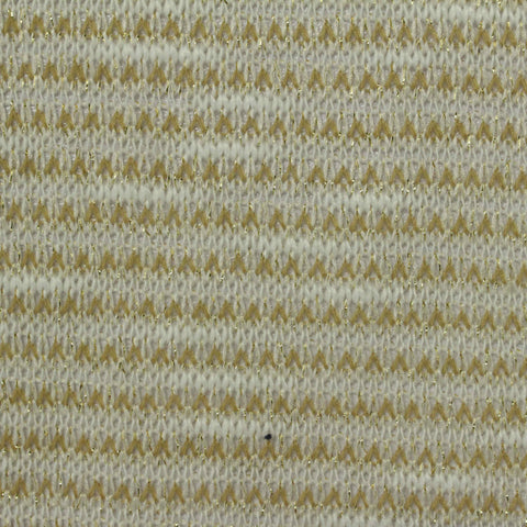 Gold Horizontal-Stripe Chunky Knit, Polyester, 175 gsm