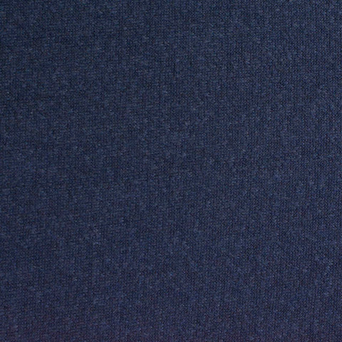 Dark Blue Marl French Terry, Cotton-Poly, 253 gsm