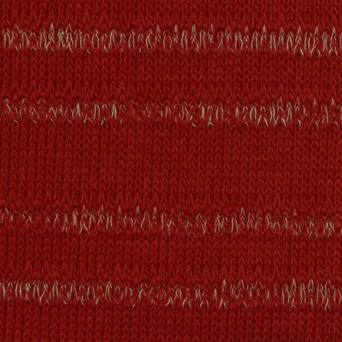 Red Horizontal-Stripe Knit, Poly-Viscose, 265 gsm