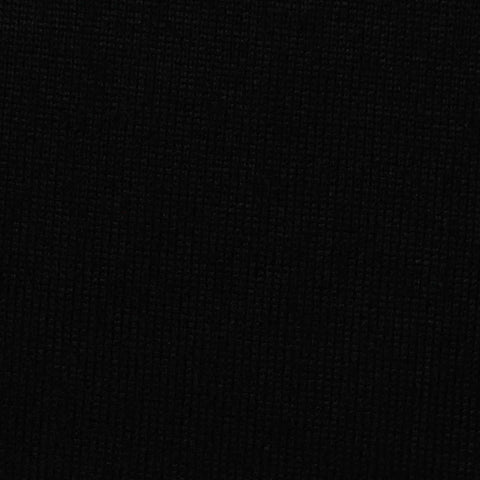 Polyester Stretch Milk Silk Knit Fabric, 280 gsm, 161 cm — Black