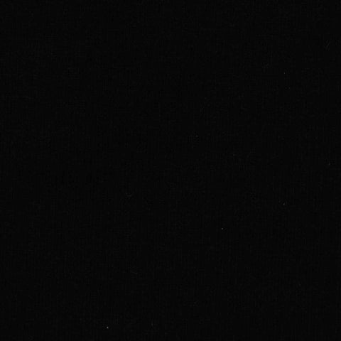 Cotton Stretch French Terry Fabric, 400 gsm, 160 cm — Black