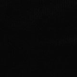 Brushed Polyester Stretch Knit Fabric, 275 gsm, 165 cm — Black