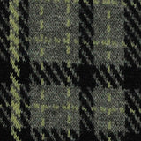 Black Plaid Knit, Poly-Viscose — texture