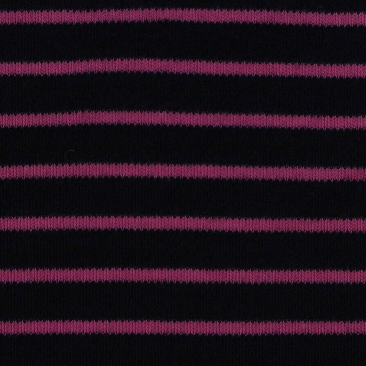 Magenta Horizontal-Stripe Interlock Knit, Cotton