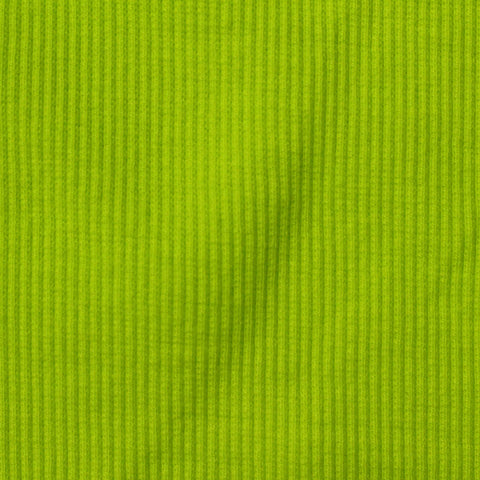 Cotton Stretch Rib Knit Fabric, 340 gsm, 120 cm — Green