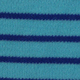 Light Blue Horizontal-Stripe Interlock Knit, Cotton — texture
