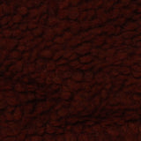 100% Polyester Sherpa Fleece Fabric, 267 gsm, 160 cm — Brown