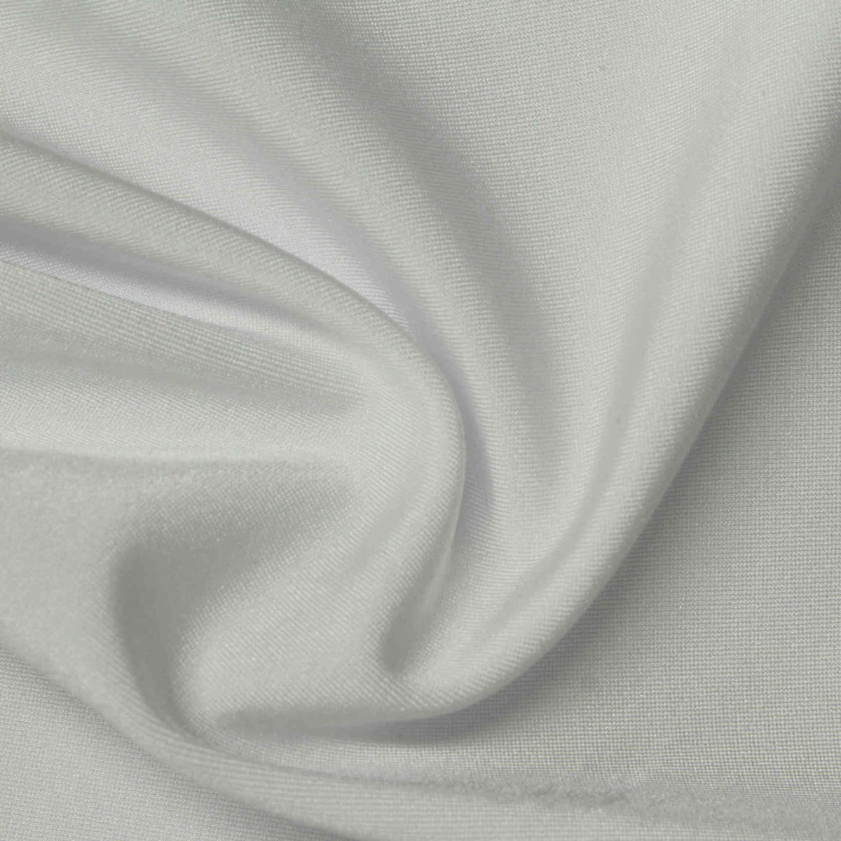 Polyester Stretch Warp Knit Fabric, 230 gsm, 150 cm — White