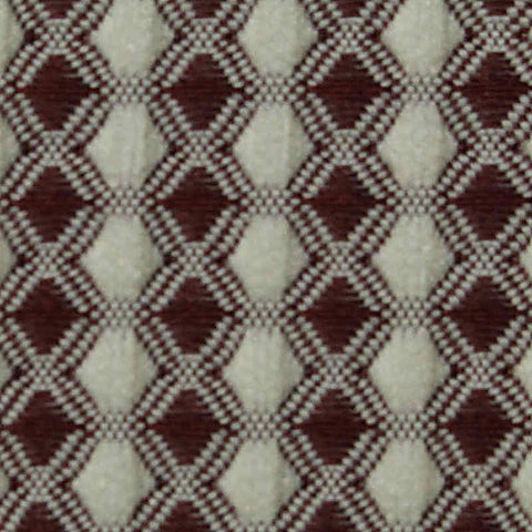Maroon Diamond Jacquard, Polyester