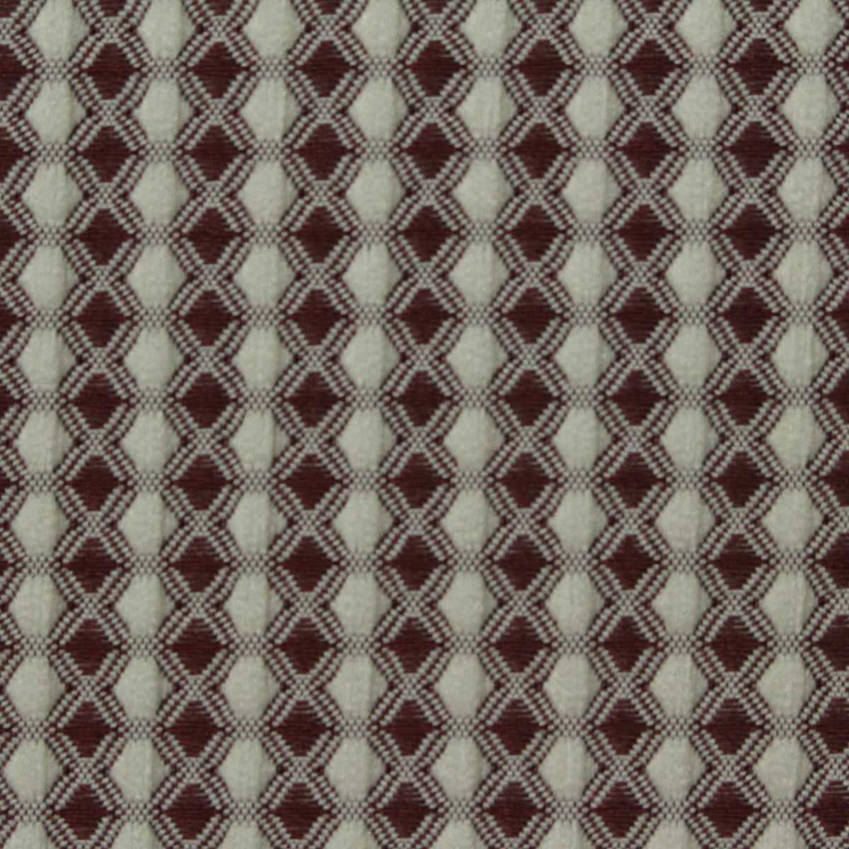 Maroon Diamond Jacquard, Polyester