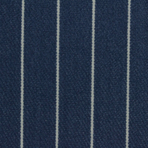 White Vertical-Stripe Jacquard, Poly-Viscose, 433 gsm
