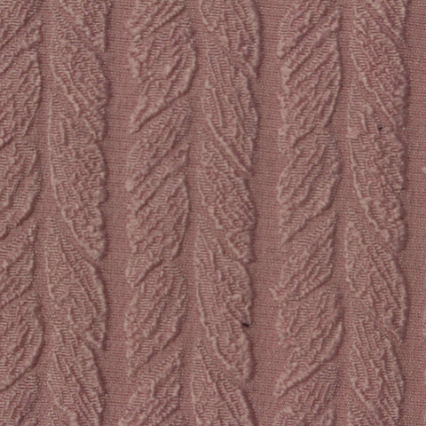 Dusty Rose Leaf Jacquard, Polyester