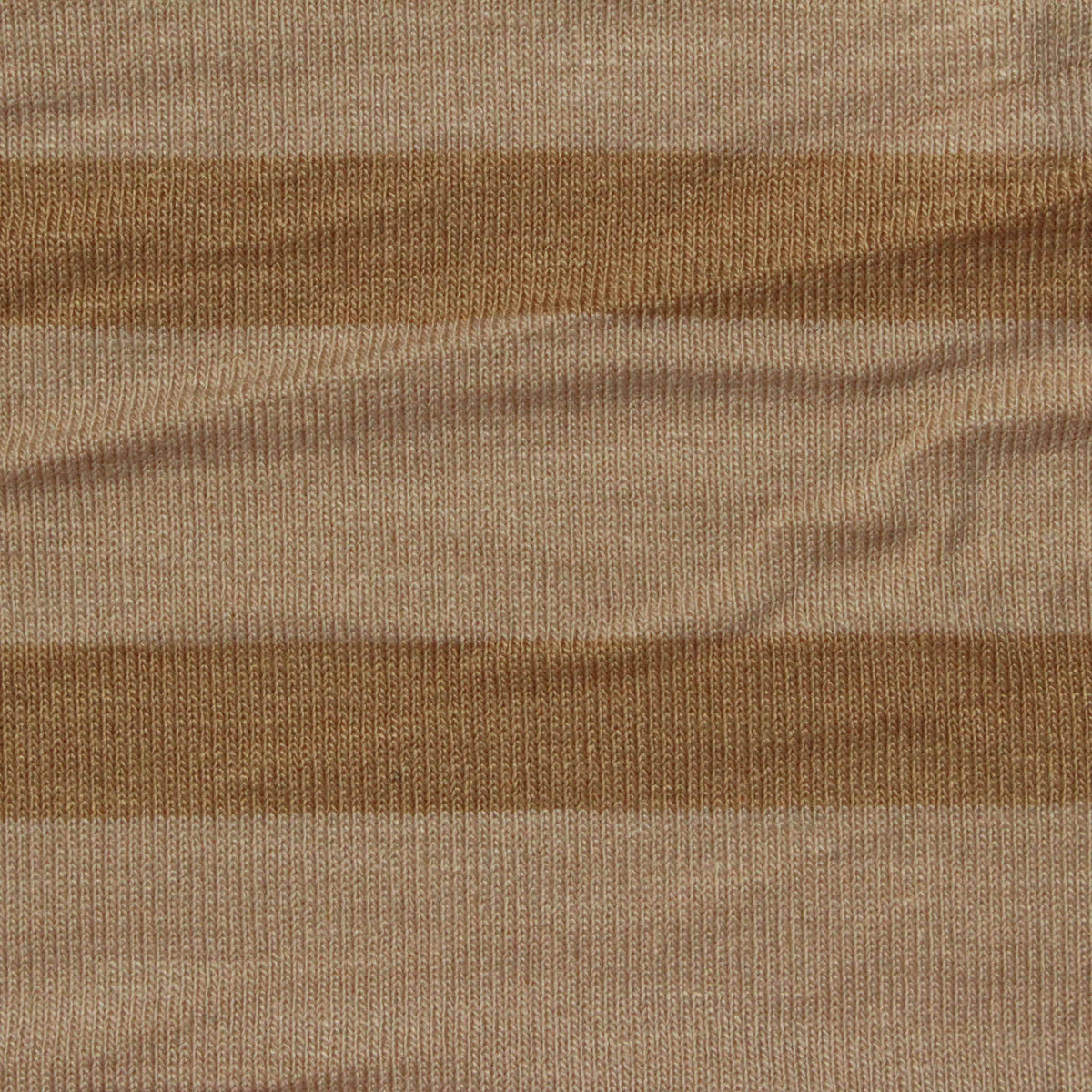 Brown Horizontal-Stripe Jersey Knit, Viscose