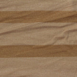 Brown Horizontal-Stripe Jersey Knit, Viscose