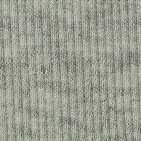 Light Grey Marl Rib Knit, Poly-Cotton, 360 gsm