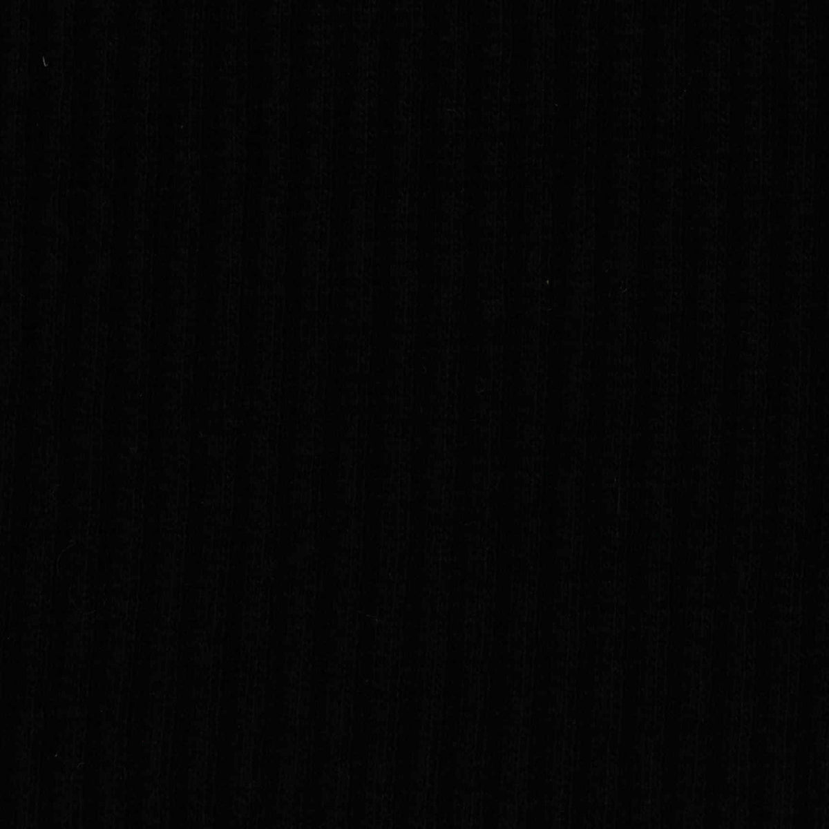 Cotton Stretch Rib Knit Fabric, 260 gsm, 110 cm — Black