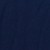 Brushed Polyester Stretch Chunky Knit Fabric, 205 gsm, 160 cm — Navy