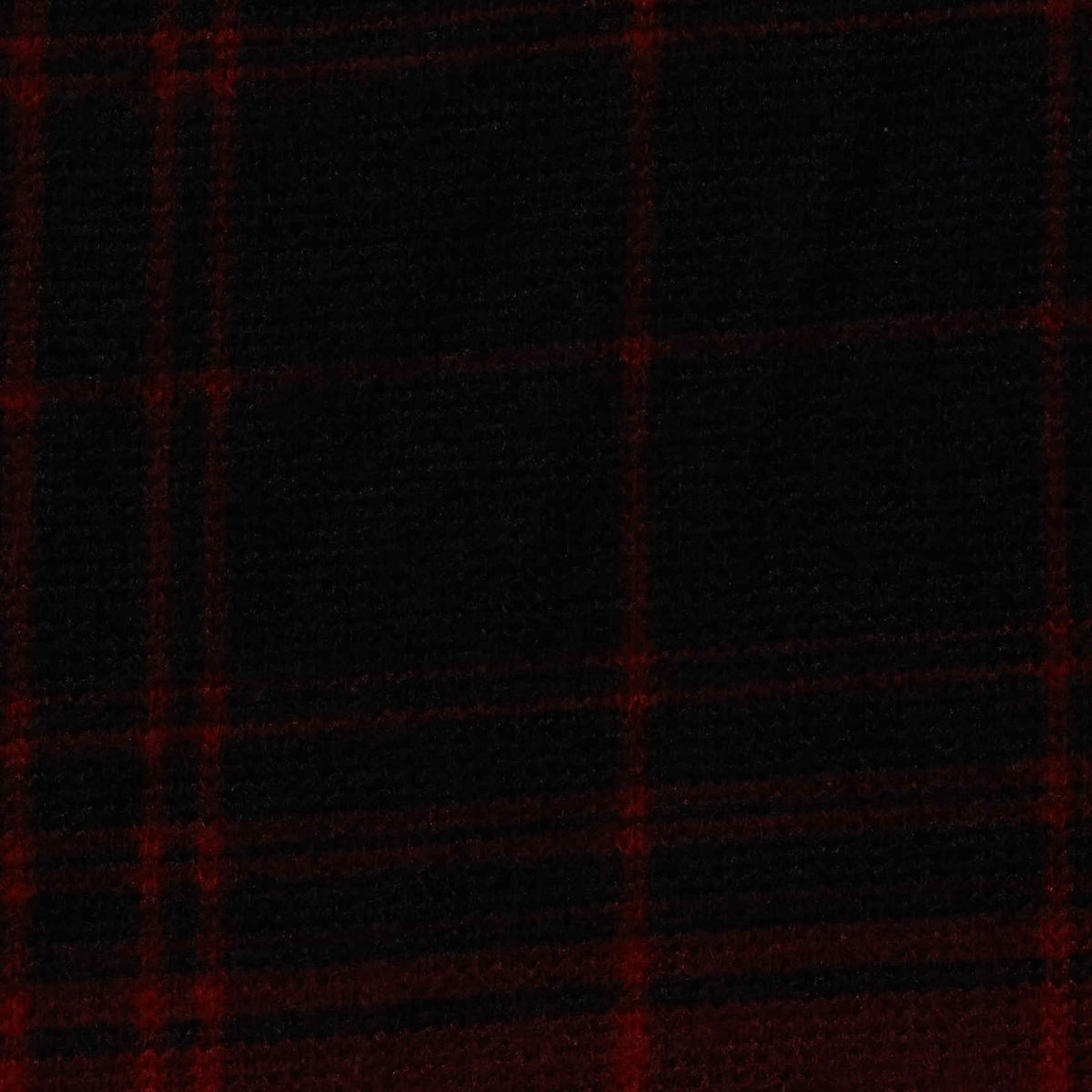 Red Check Chunky Knit, Polyester