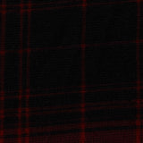 Red Check Chunky Knit, Polyester