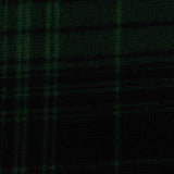 Dark Green Plaid Chunky Knit, Polyester