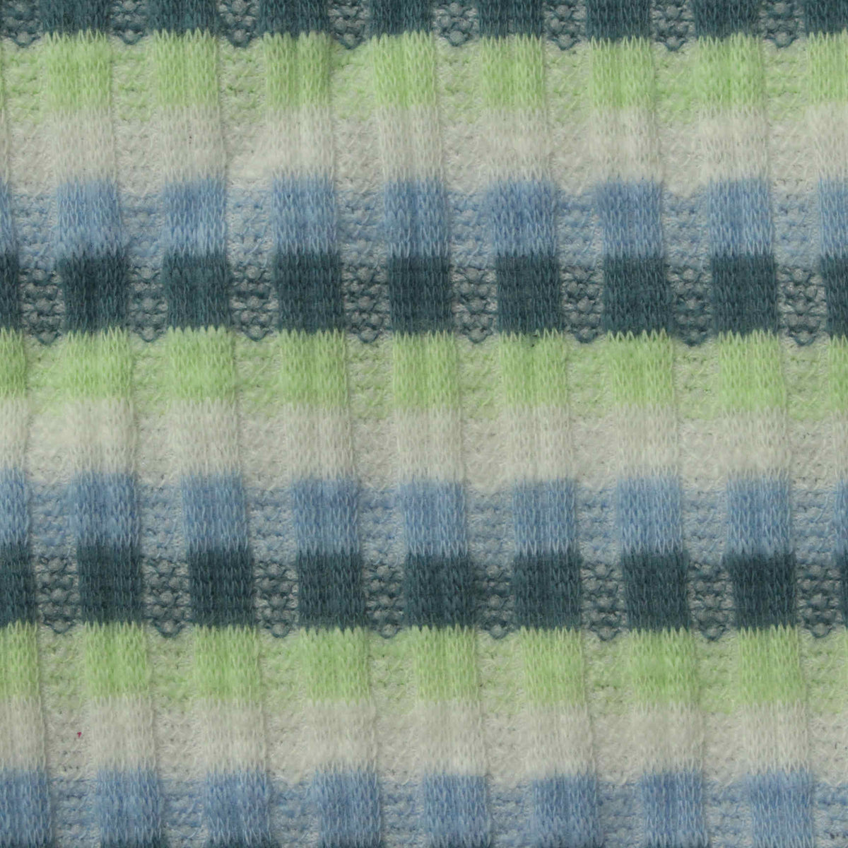 White Check Jacquard, Cotton-Poly