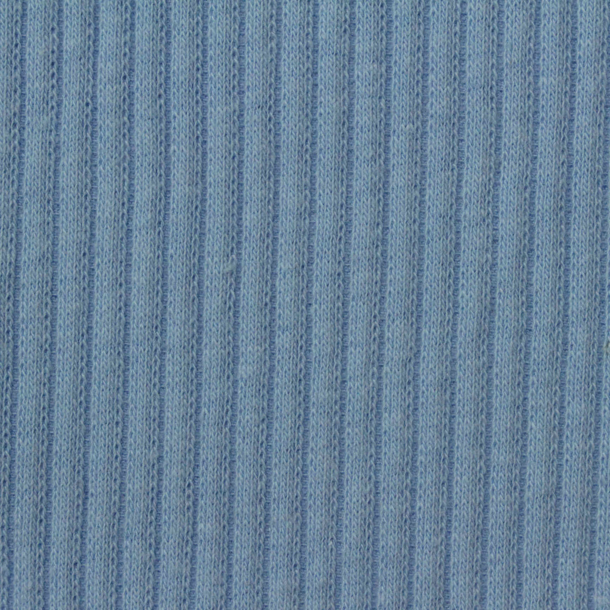 Cotton Stretch Rib Knit Fabric, 260 gsm, 110 cm — Blue