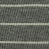 White Horizontal-Stripe Rib Knit, Viscose