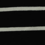 White Horizontal-Stripe Knit, Cotton