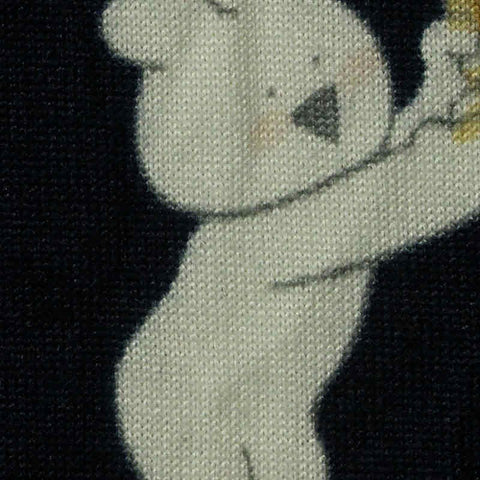 White Bear Milk Silk Knit, Polyester
