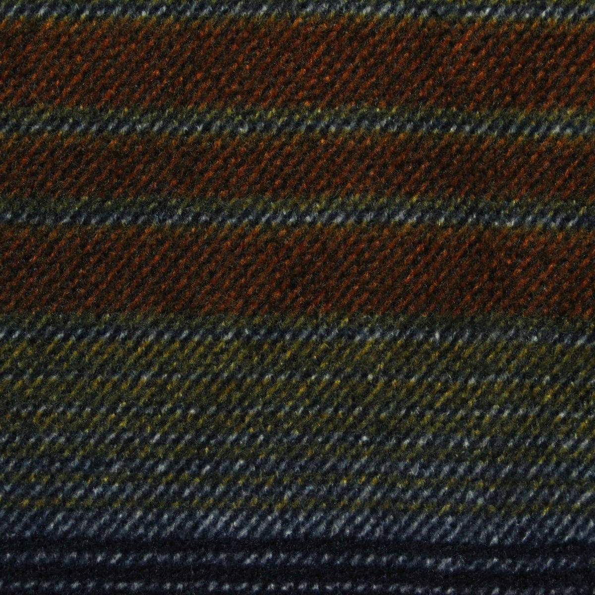 Rust Horizontal-Stripe Chunky Knit, Polyester