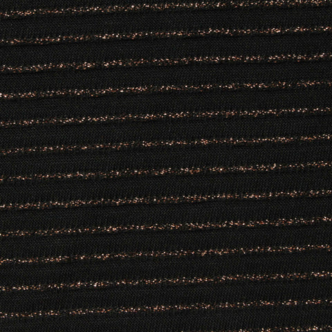 Copper Horizontal-Stripe Knit, Poly-Modal