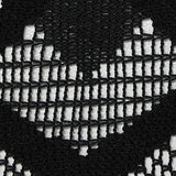 Black Geometric Lace, Polyester — texture